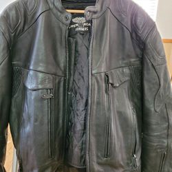 Leather Motorcycle, Riding Jacket, cool To Cold Weather. 