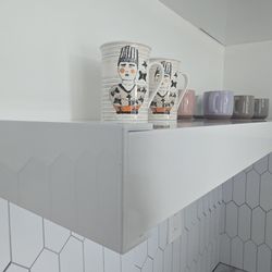 6-Ft Aluminum Floating Shelves