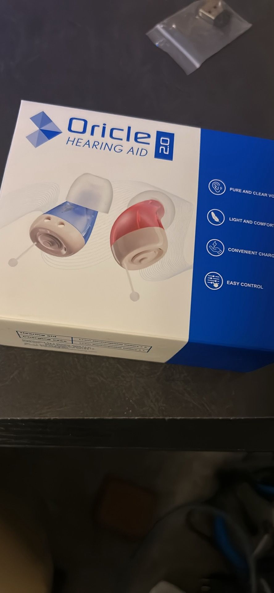 Oricle Standard 2.0 Hearing Aids for Seniors - Oricle Hearing Aids for Adults with Advanced Noise Cancellation - Easy Volume Control with Portable Cha