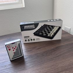Chess Magnetic Game And Classic Cards