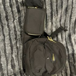 Tushbaby, Hip Carrier, Black With Gold Accents