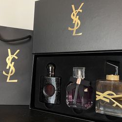 Best Gift【YSL 】Perfume Gift Set, Brand New With Box And Bag, 3bottles, Best Gift