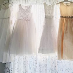 Vestidos de niña talla ocho para bautizos, primera comunión, conformación