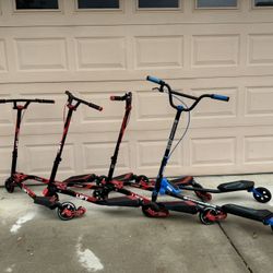 Yvolution Fliker Lift Drift Scooters & Carver C3
