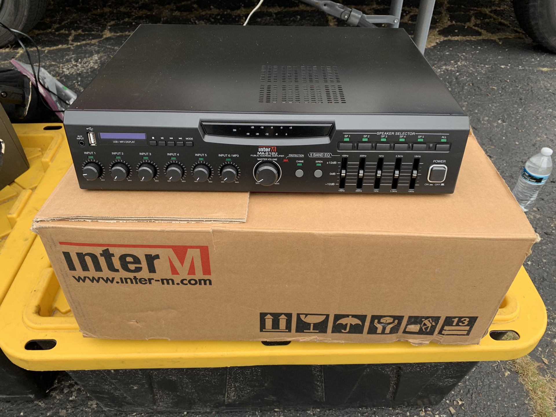 Inter-M MA-212U 120W Power Amp Mixer Pro Audio Gear
