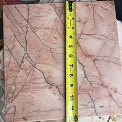39 12” marble tiles, pink