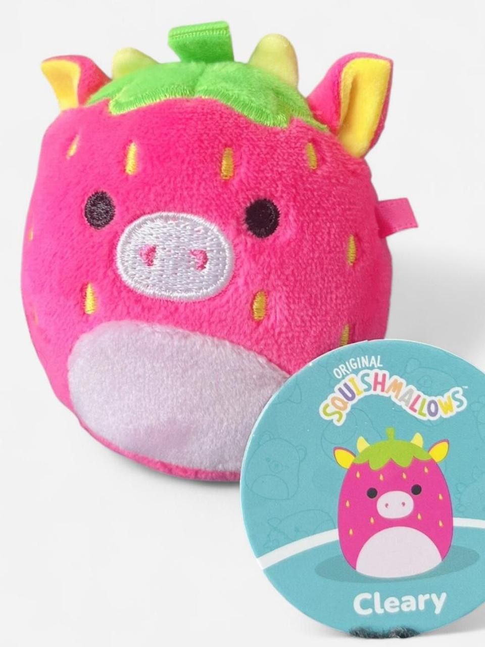 Pink Strawberry Squishmallow Plush Toy