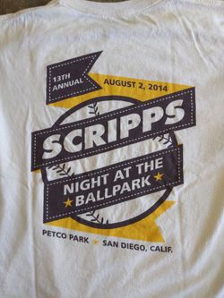 2014 13th Annual Scripps Night at the Ballpark Lg T-shirt