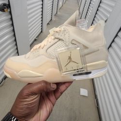 Jordan 4 Retro Off-White Sail   Brand New Size 12 Women /10.5 Men 