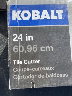 Kobalt 24inch tile Cutter Barely Used 