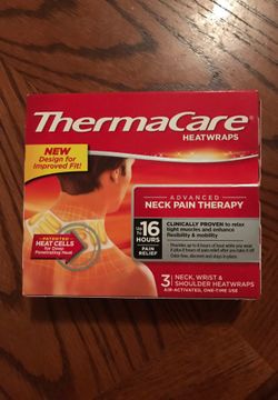 Heat wraps for neck pain, new box unused from rite aid