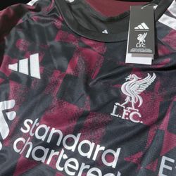 Liverpool long sleeve fan version sizes small thru 3xl avaiblable