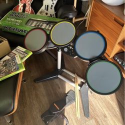 Xbox 360 rockband drums