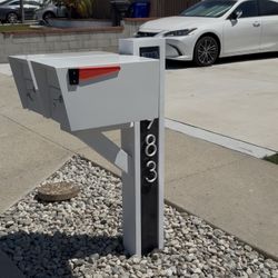 Custom Modern Double Mailbox 