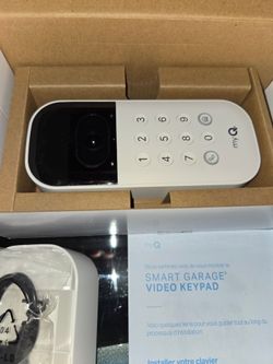 myQ Smart Garage Video Keypad - White