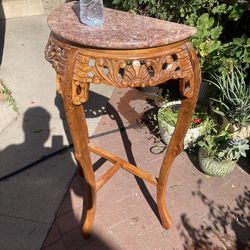 Vintage/Antique Marble Top Side table.  Good Condition.