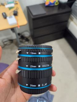 Canon DSLR macro lens extension tubes!