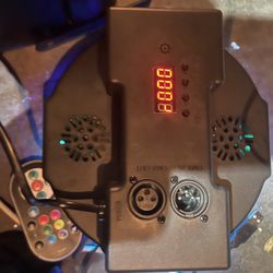 stagelights with remotes and speaker