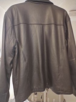 Perry Ellis Portofino Leather Jacket