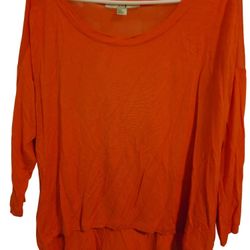 XXI Women's Burnt Orange Long Sleeve Soft Tunic Sweater - Size M