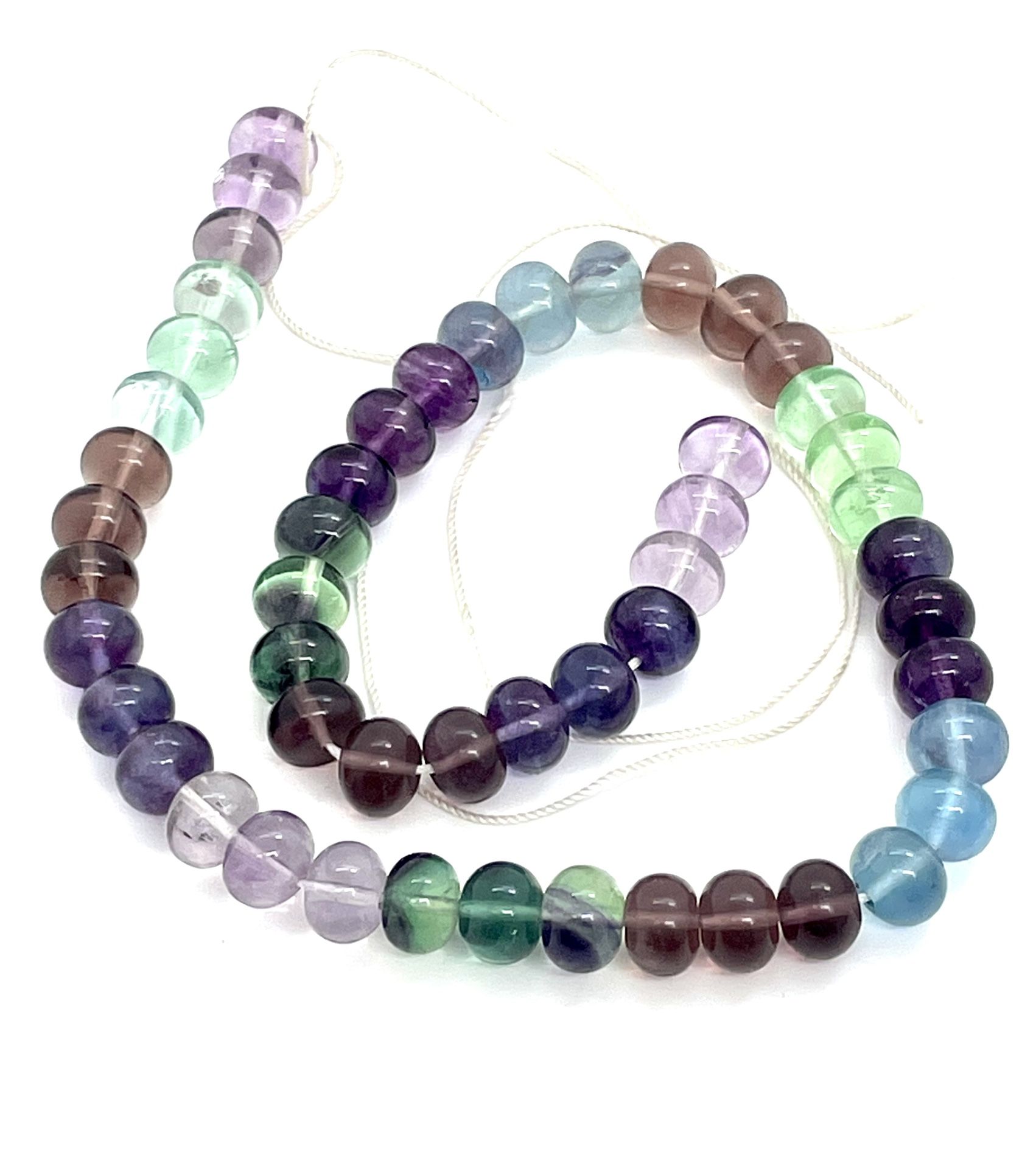 New Rainbow Fluorite Beads