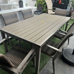 🌴🌴 Beautiful 7-piece wicker patio set of very good quality from Costco