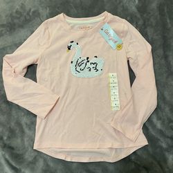 Girl’s Long Sleeve T-shirt Size S ( 6-6X)