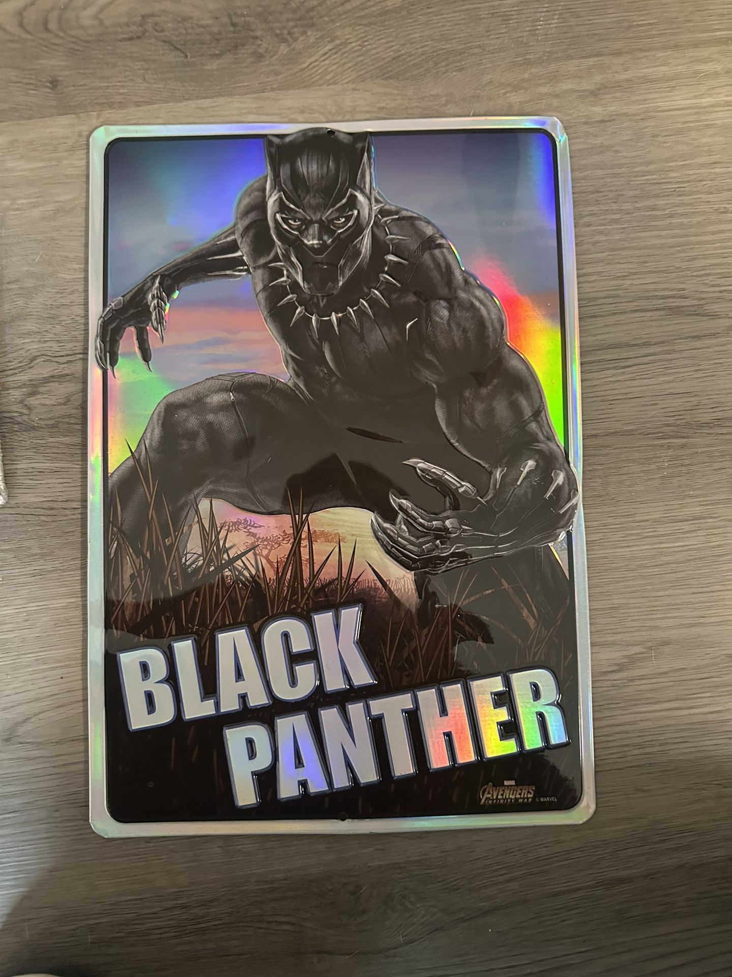Two Metal Black Panther Posters Small