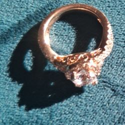 14k rose gold diamond rang