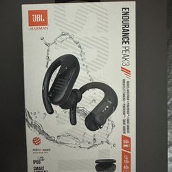 JBL Endurance Peak III In Ear Wireless Headphones - Black