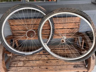 Araya 26” vintage mountain bike wheels