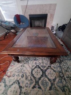 Used Coffee Table With Temper Glass
