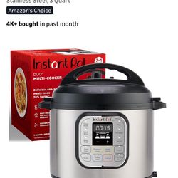 Instant Pot 3quart Pressure Cooker New