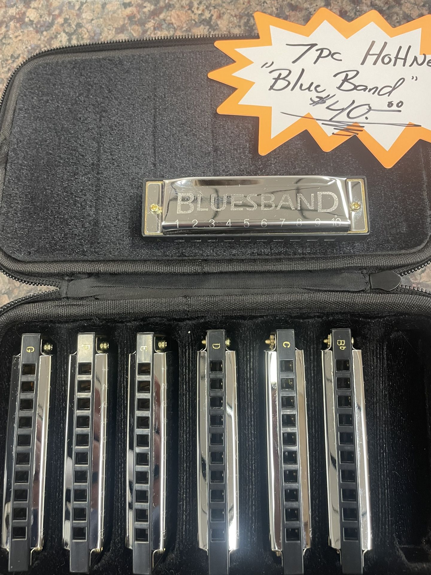 Hohner Blues Band 7 Pc Harmonica Set