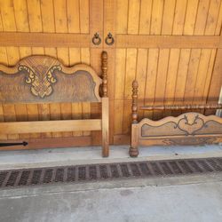 Antique 4 Post Bed Set
