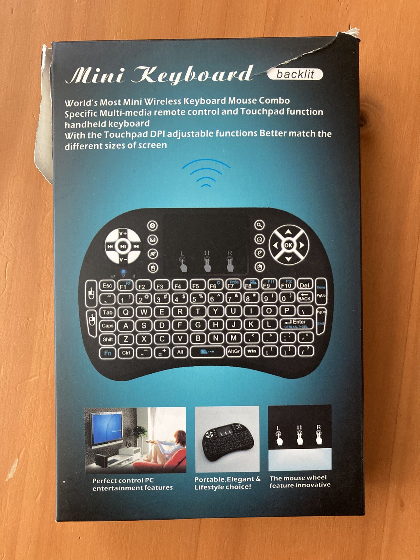 Mini Wireless Keyboard Mouse Combo