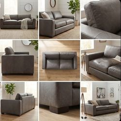 Genuine Leather Sofa NEW IN ORIGINAL BOX 