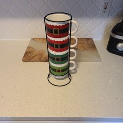 Christmas Mugs Set Of 4