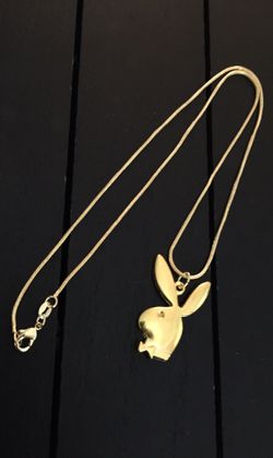 (18” or 20”) 18K Gold Plated Necklace with Playboy Bunny Pendant (Free Gift with your order!)