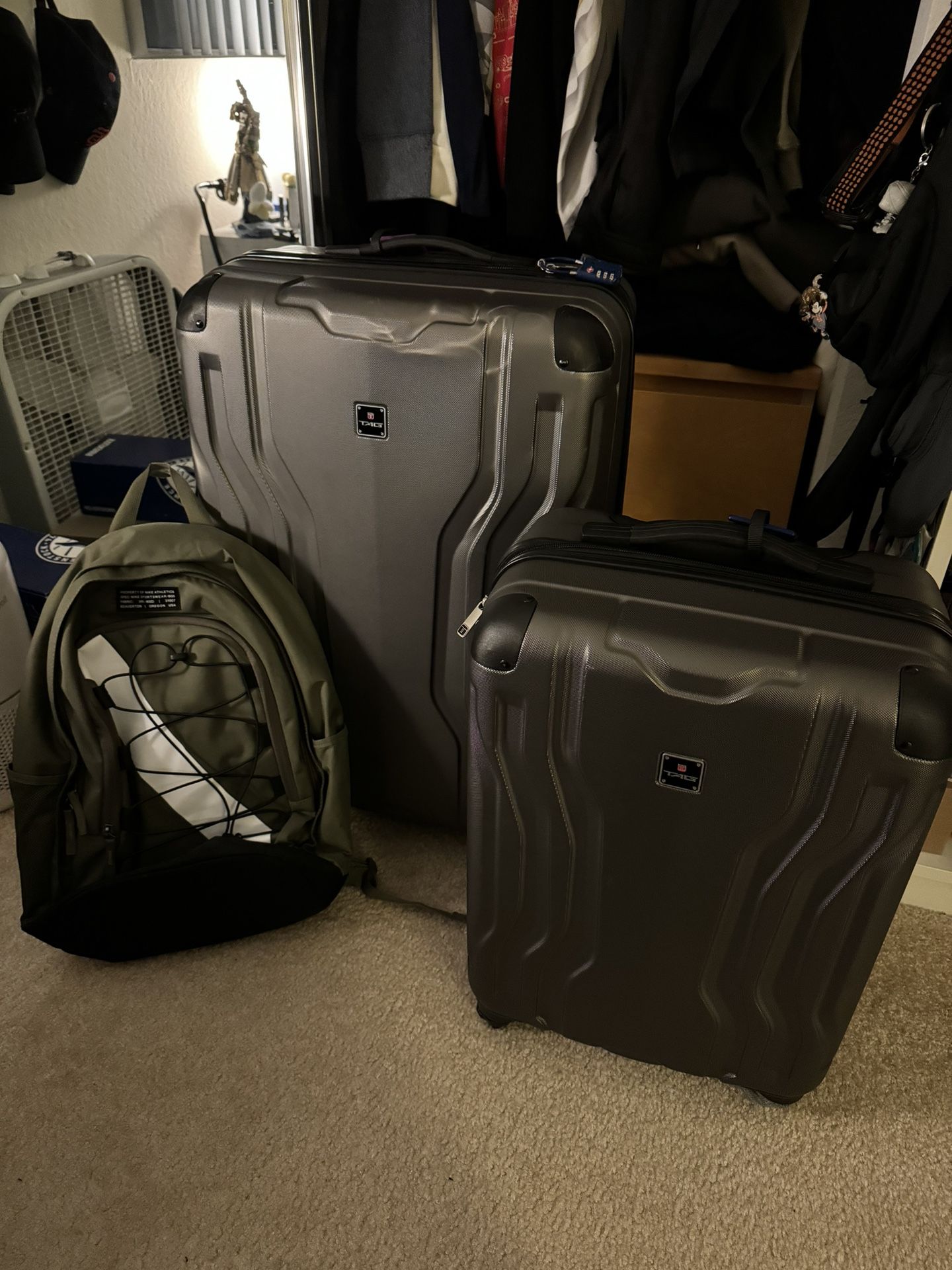 Check-In/Carry-On Luggage and Backpack