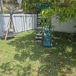 FREE  PLAYGROUND SWING  SLIDE SET .
-