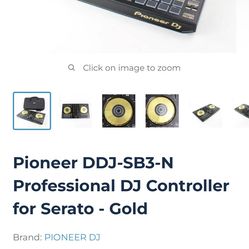 Pioneer DJ DDJ-SB3-N Double Deck Controller USB Interface Gold