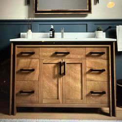 49 Inch Bathroom Vanity- Single Sink With Cultured Marble Top- Fully Assembled- New In The Box!