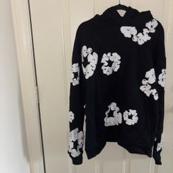 Denim Tears Cotton Wreath Hoodie Black