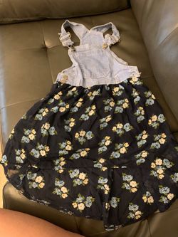 Flower overall dress