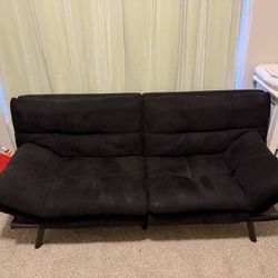 Black Memory Foam Futon