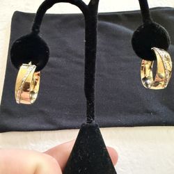 Vintage 14k Gold Hoop Earrings 3.69g
