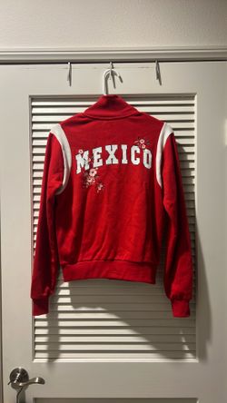 Mexico World Cup Sweater Flag Flowers