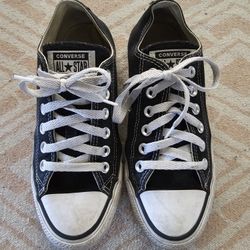#Converse #Tennis #Shoes #Low #Top #Black  #White #Sneakers 
