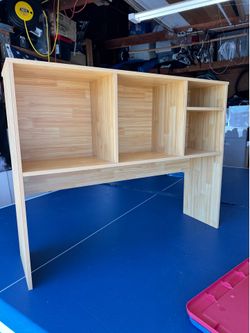 Dorm desk cube hutch